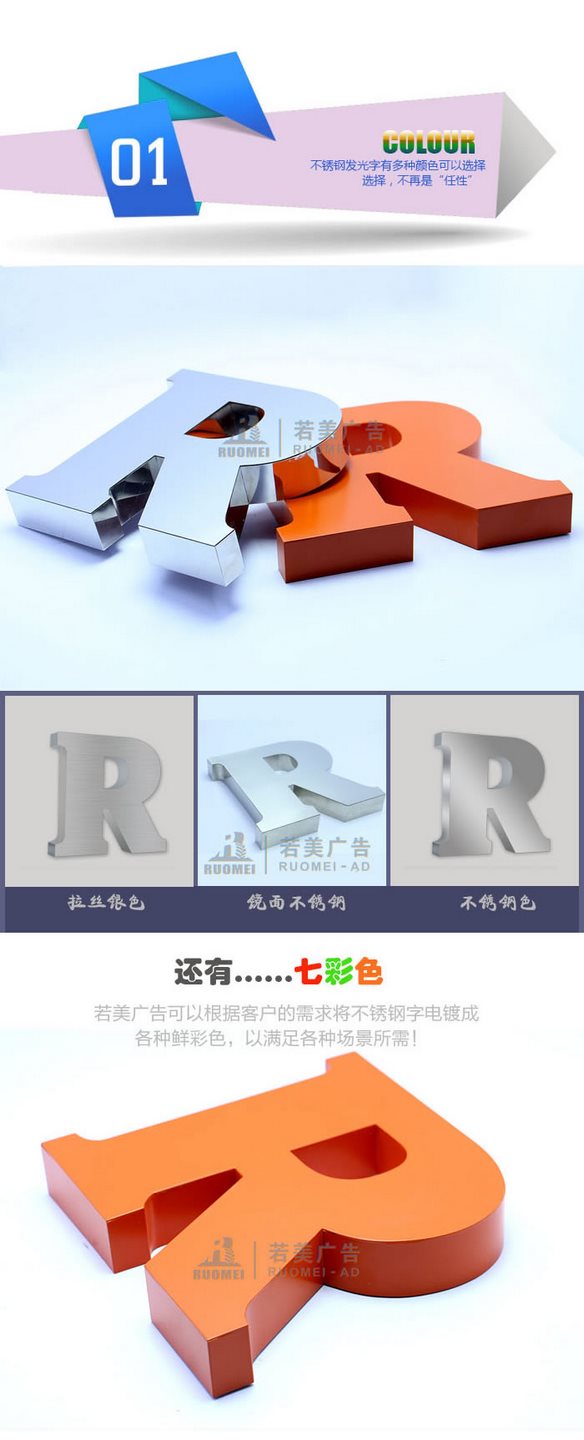 戶(hù)外不銹鋼字